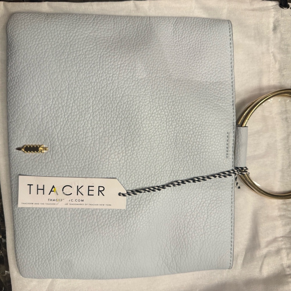 Thacker Light Blue Wristlet Clutch
